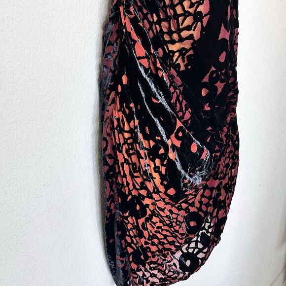 NWT Diane Von Furstenberg 2 Elliso Devore Velvet Sleeveless sheath Dress - Picture 12 of 16